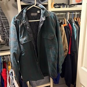 David Taylor Men's Teal Shirt Jacket